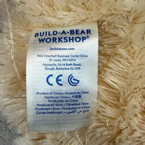 NEW Build a Bear Retired Beauty & the Beast Belle Bear Plush Unstuffed 2016 Tags - Picture 5 of 9